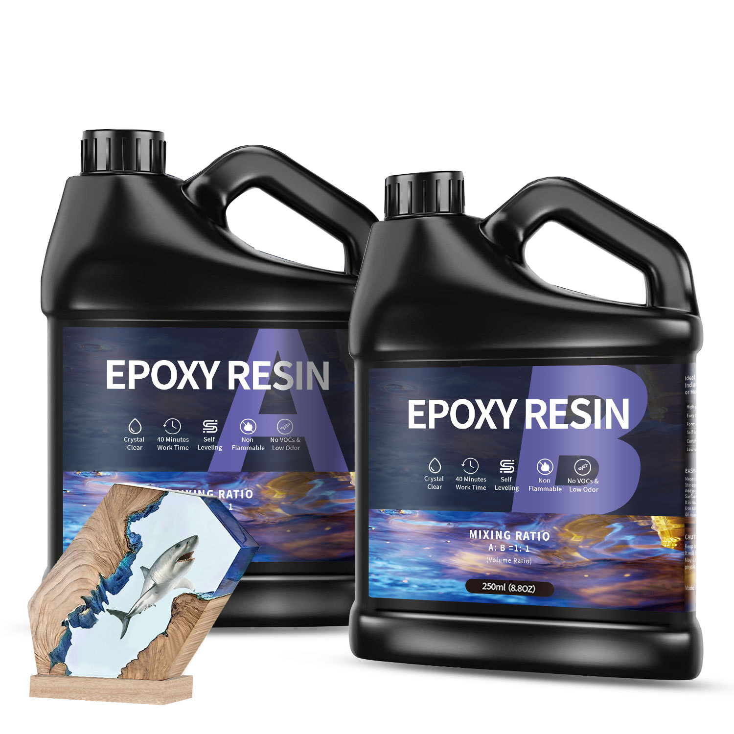 Jewelry Making Glue - 500g/1000g AB Epoxyharslijm Hoge helderheid Sneldrogende