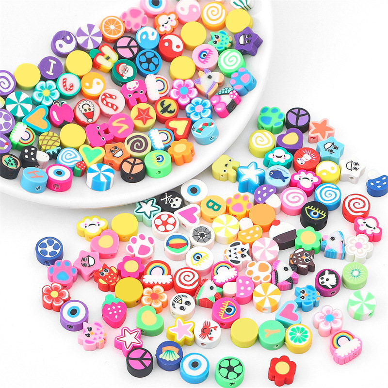 Jewelry Making In Clay - 100 stuks willekeurige stijl polymeerklei kralen