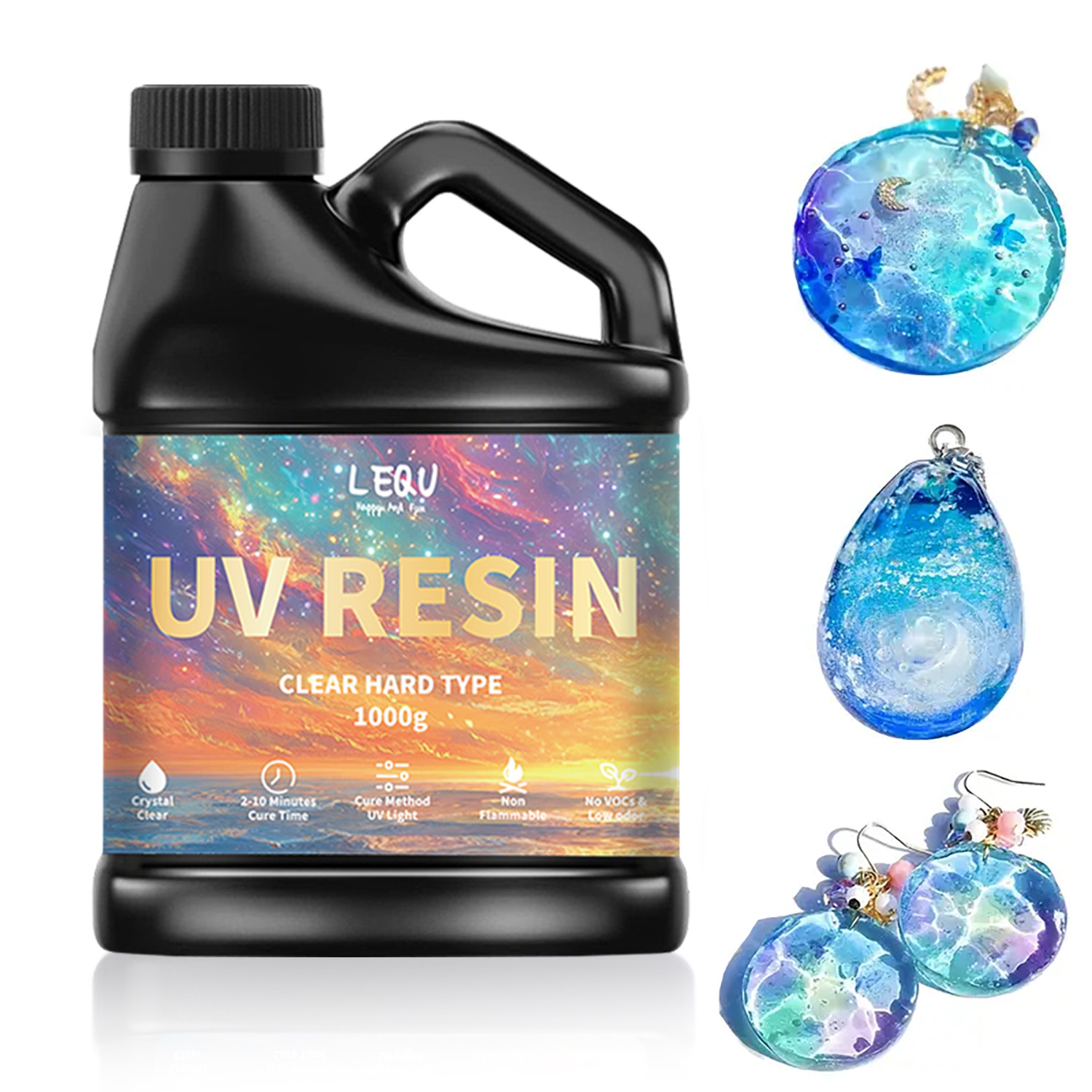 Jewelry Making Glue - 100/200/500/1000g UV Epoxyharslijm Hoge helderheid Sneldrogende