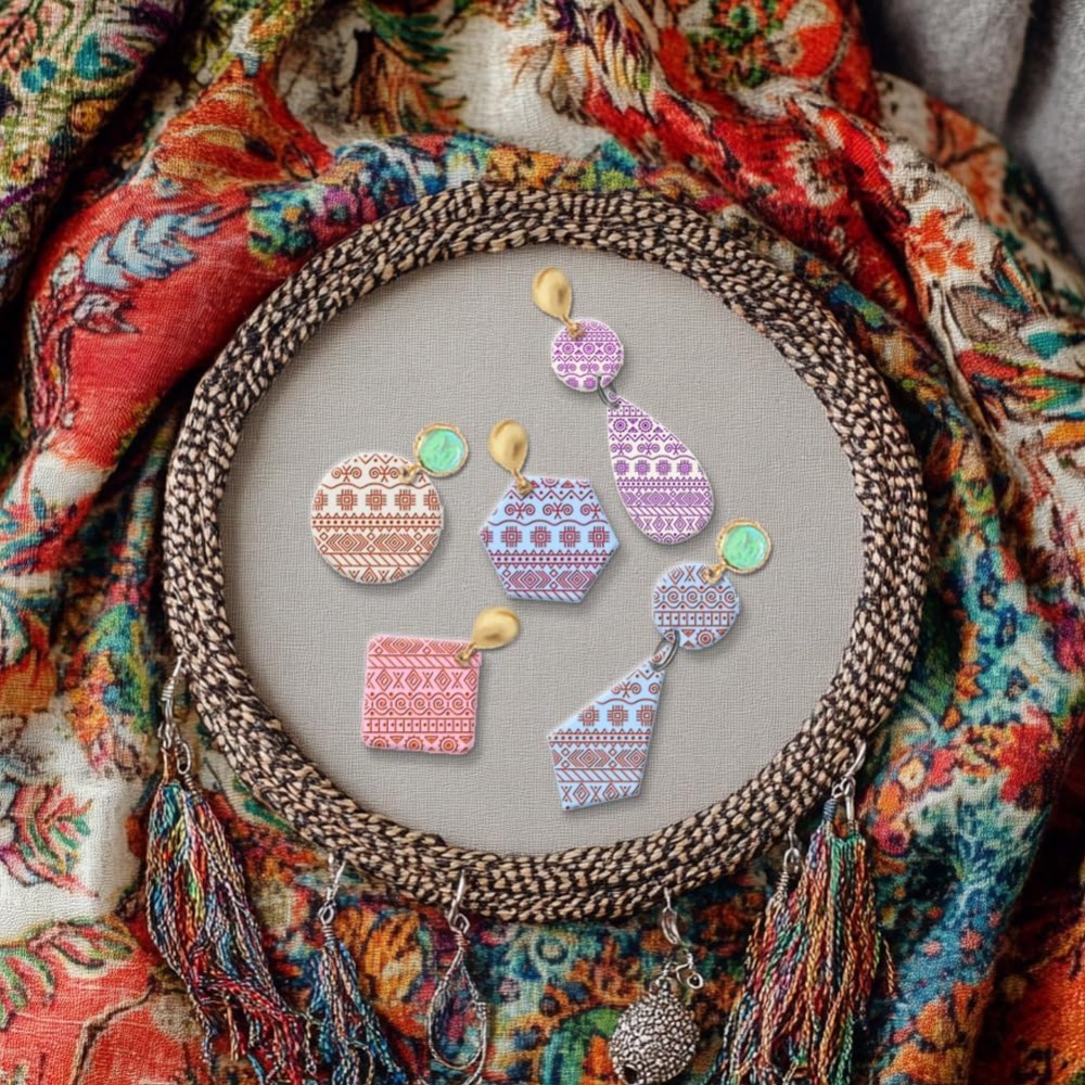 Textiel Geometrische Siliconen - Jewelry Making In Clay recensie en prijs