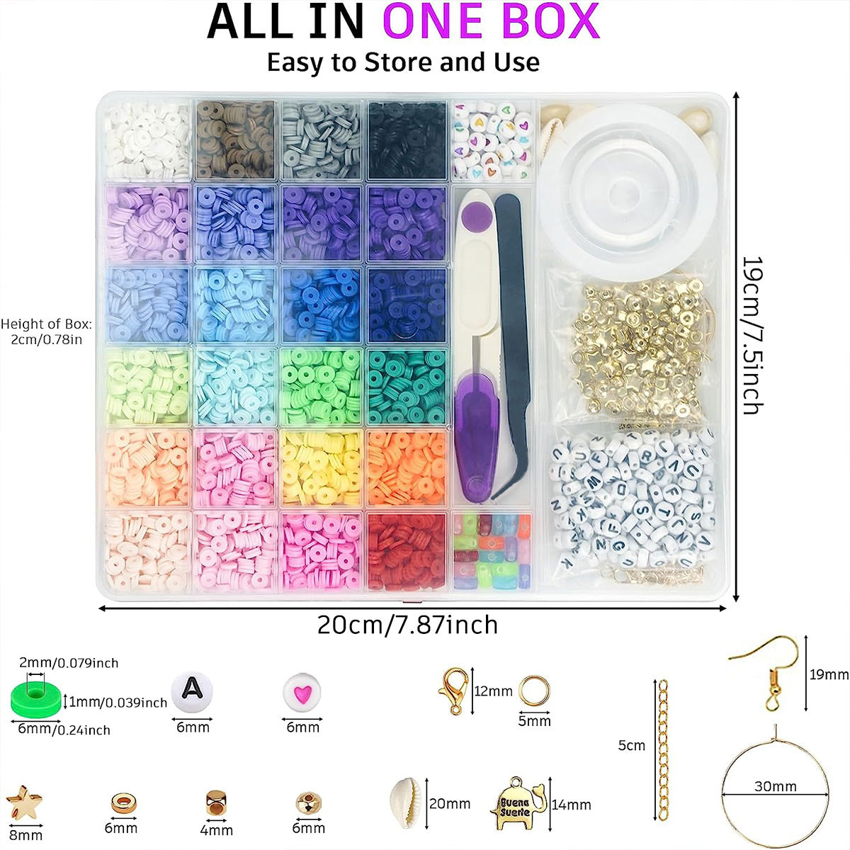 6000 stuks 24 kleuren platte r - Jewelry Making In Clay recensie en prijs