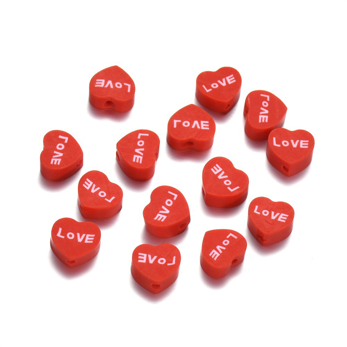 100 stuks 10mm rode en roze pe - Jewelry Making In Clay recensie en prijs