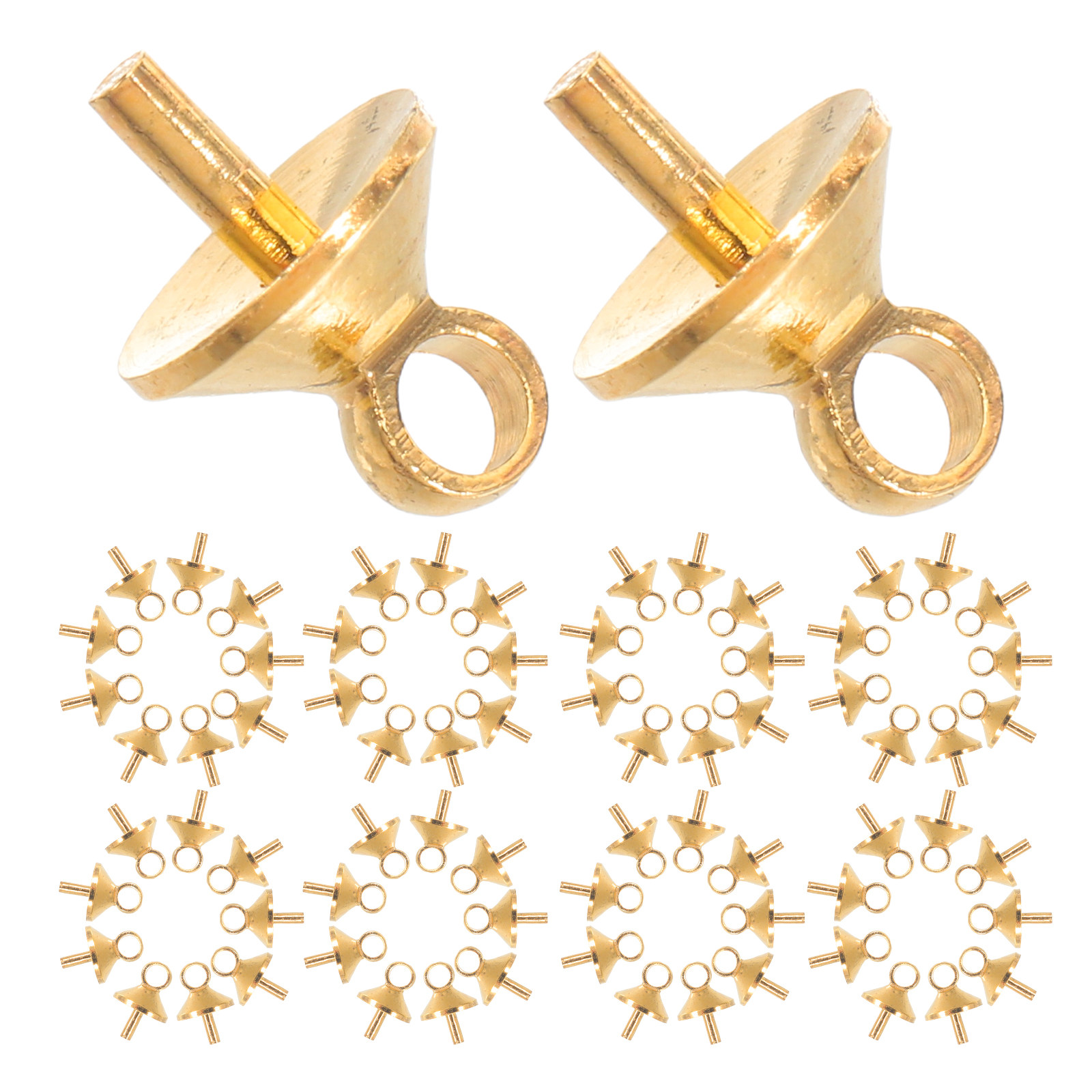 100 stuks koperen halfgeboorde - Jewelry Making Glue recensie en prijs