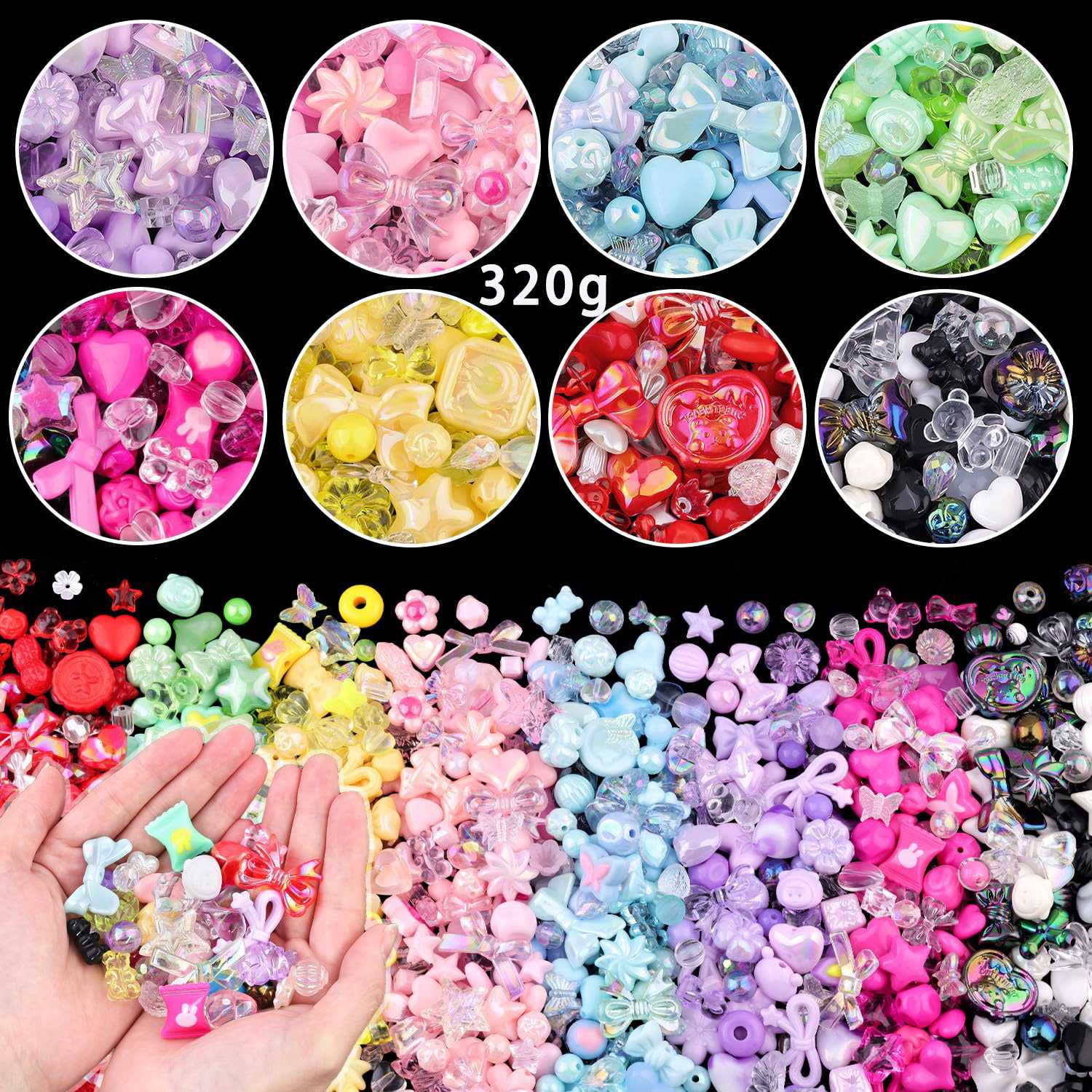 1 zak Mengen Stijl Snoep Kleur - Jewelry Making Game recensie en prijs