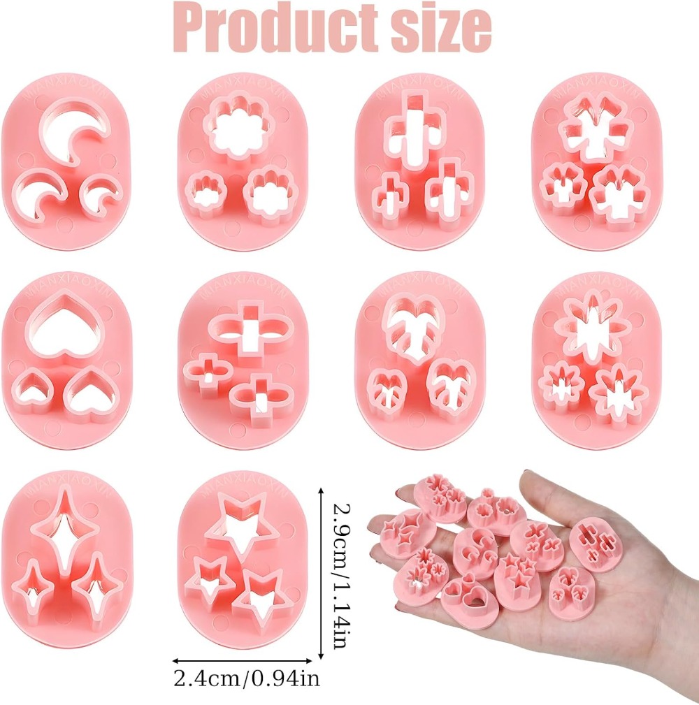 10 stuks polymeerklei-snijders - Jewelry Making In Clay recensie en prijs