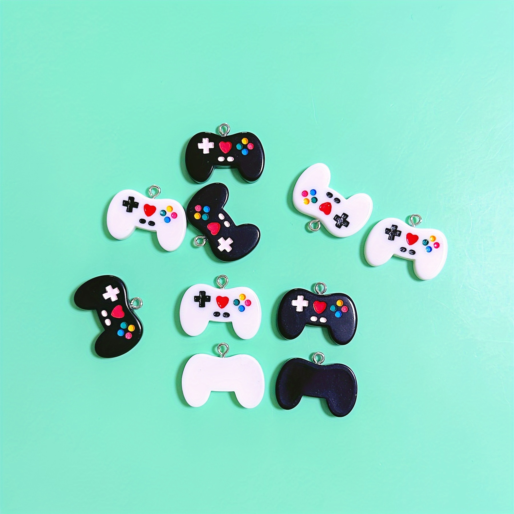 10 stuks zwarte gamecontroller - Jewelry Making Game recensie en prijs